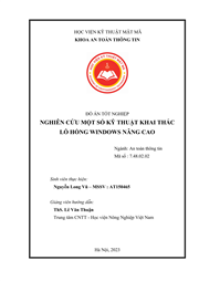 Nghiên cứu một số kỹ thuật khai thác lỗ hổng Windows nâng cao
