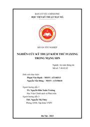 Nghiên cứu kỹ thuật kiểm thử Fuzzing trong mạng SDN